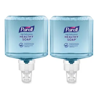PURELL® CLEAN RELEASE Technology (CRT) HEALTHY SOAP High Performance Foam Refill, Fragrance-Free, 1,200 mL, 2/Carton, For ES8 Dispensers