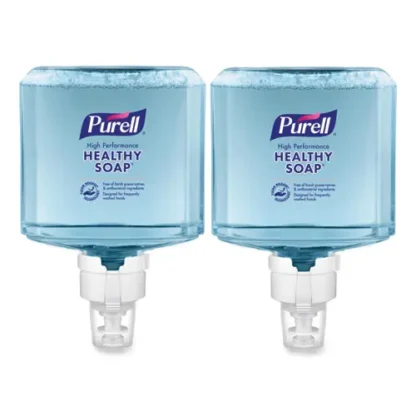 PURELL® CLEAN RELEASE Technology (CRT) HEALTHY SOAP High Performance Foam Refill, Fragrance-Free, 1,200 mL, 2/Carton, For ES8 Dispensers