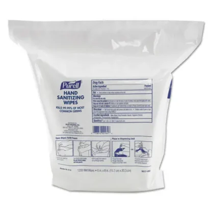 PURELL® Hand Sanitizing Wipes, Fresh Citrus Scent, White, 1,200 Wipes (2 Refills/Carton)