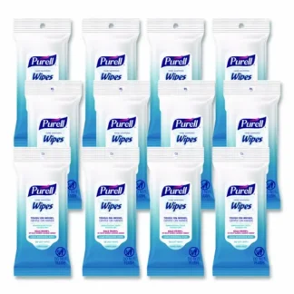 PURELL® Hand Sanitizing Wipes, Clean Refreshing Scent, White, 20 Wipes/Pack, 12 Packs/Carton