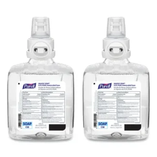 PURELL® Healthcare HEALTHY SOAP 0.5% PCMX Antimicrobial Foam Refill, For CS8 Dispensers, Light Floral Scent, 2/Carton