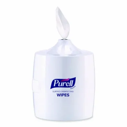 PURELL® Surface Disinfecting Wipes Wall Dispenser, White, 11" W x 13.38" D x 11.06" H, Non-Stock Item - Extended Delivery Time