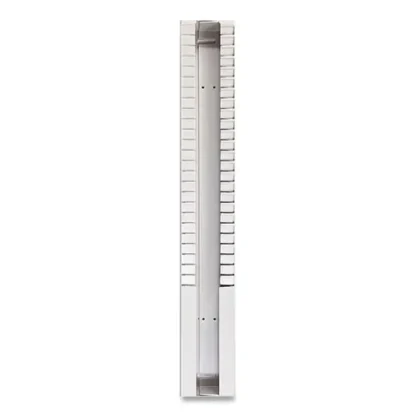 Pyramid Technologies Time Card Rack, 25 Pockets, Plastic, Light Gray
