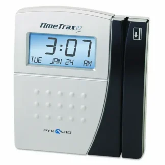 Pyramid Technologies TimeTrax EZ Time and Attendance System, Digital Display, Black
