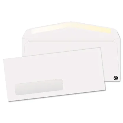 Quality Park™ Address-Window Envelope, Lower Left Window, #10, 4.13 x 9.5, White, 500/Box