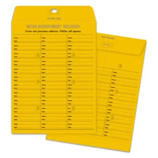 Quality Park™ Brown Kraft Redi-Tac Interoffice Envelopes, #97, Two-Sided, 10 x 13, 100/Box