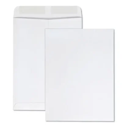 Quality Park™ Catalog Envelope, 9 x 12, 28 lb Bond, White, 100/Box