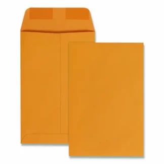 Quality Park™ Catalog Envelope, 6 x 9, Brown Kraft, 28 lb, #1, Square Flap, Gummed Closure, 100/Box