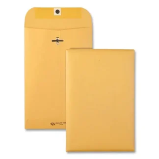 Quality Park™ Clasp Envelope, #55, 28 lb Kraft, 6 x 9, Brown Kraft, 100/Box