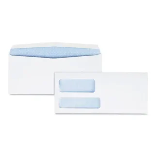 Quality Park™ Double Window Security-Tinted Check Envelope