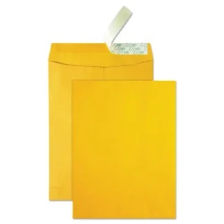 Quality Park™ High Bulk Redi-Strip Catalog Envelope, #10 1/2, Cheese Blade Flap, Redi-Strip Adhesive Closure, 9 x 12, Brown Kraft