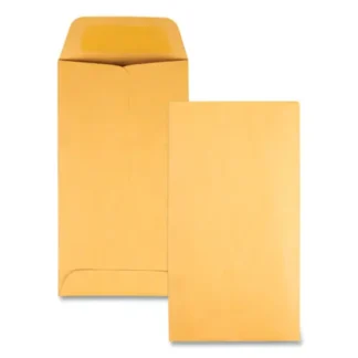 Quality Park™ Kraft Coin and Small Parts Envelope, #7, 3.5 x 6.5, Brown Kraft, 500/Box