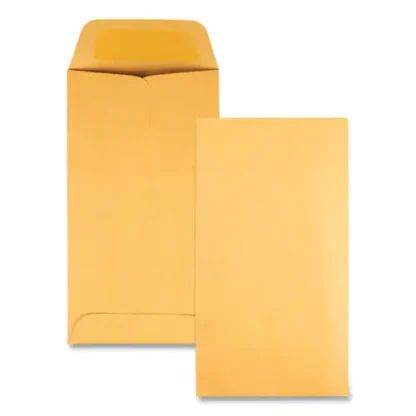 Quality Park™ Kraft Coin and Small Parts Envelope, #7, 3.5 x 6.5, Brown Kraft, 500/Box