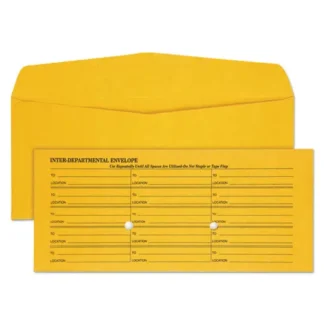 Quality Park™ Light Brown Fold Flap Kraft Trade Size Interoffice Envelope, 4.5 x 10.38, Brown Kraft, 500/Box