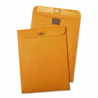 Quality Park™ Postage Saving ClearClasp Kraft Envelope, #97, Cheese Blade Flap, ClearClasp Closure, 10 x 13, Brown Kraft, 100/Box