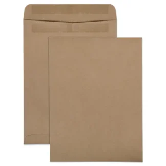Quality Park™ Recycled Brown Kraft Redi-Seal Envelope, #10 1/2, Redi-Seal Adhesive Closure, 9 x 12, Brown Kraft, 100/Box