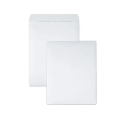 Quality Park™ Redi-Seal Catalog Envelope, #12 1/2, Cheese Blade Flap, Redi-Seal Adhesive Closure, 9.5 x 12.5, White, 100/Box