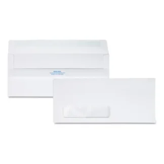 Quality Park™ Redi-Seal Envelope, #10, Address Window, Commercial Flap, Self-Seal, 500/Box