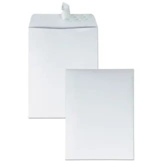Quality Park™ Redi-Strip Catalog Envelope, #12 1/2, Cheese Blade Flap, Adhesive Closure, 9.5 x 12.5, White, 100/Box
