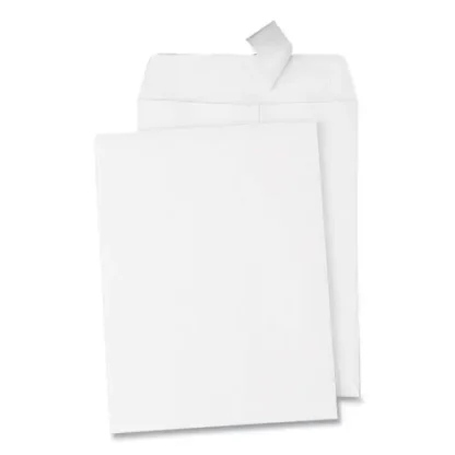 Quality Park™ Redi-Strip Catalog Envelope, #1, Cheese Blade Flap, Redi-Strip Adhesive Closure, 6 x 9, White, 100/Box