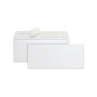 Quality Park™ Redi-Strip Envelope, #10, Commercial Flap, Redi-Strip Heat-Resistant Adhesive, 4.13 x 9.5, White, 500/Box