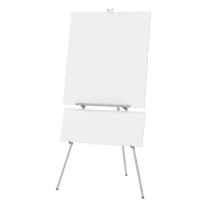 Quartet® Aluminum Heavy-Duty Display Easel, Aluminum, Silver, 38" to 66" Height