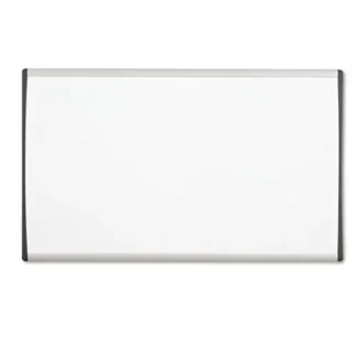 Quartet® ARC Frame Cubicle Board, Magnetic Dry Erase, 30" x 18", White Surface, Satin Aluminum Frame