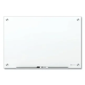 Quartet® Brilliance Glass Dry-Erase Boards, 48" x 48", White Surface