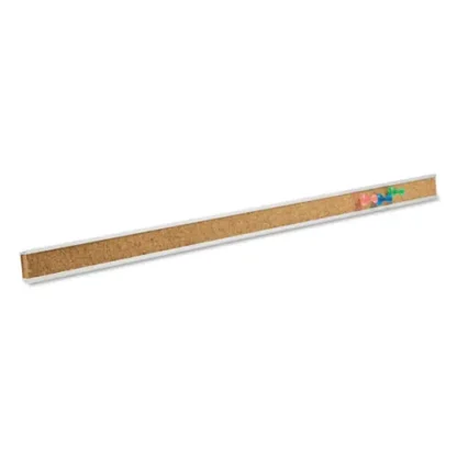 Quartet® Bulletin Bar I, 1" x 24", Brown/Silver