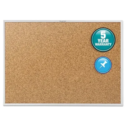 Quartet® Classic Series Cork Bulletin Board, 96" x 48", Tan Surface, Anodized Aluminum Frame