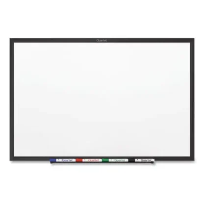 Quartet® Classic Series Nano-Clean Dry Erase Board, 24" x 18", White Surface, Black Aluminum Frame