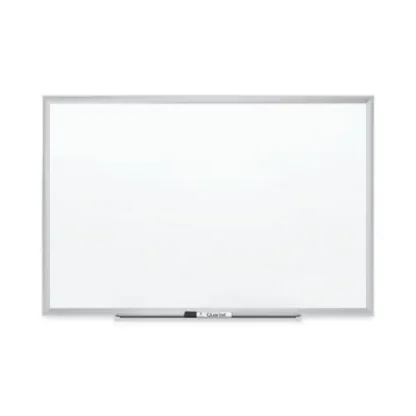 Quartet® Classic Series Nano-Clean Dry Erase Board, White Surface, Satin Aluminum Frame, 24" x 18"