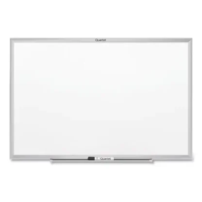 Quartet® Classic Series Nano-Clean Dry Erase Board, 36" x 24", White Surface, Satin Aluminum Frame