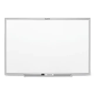 Quartet® Classic Series Nano-Clean Dry Erase Board, White Surface, Satin Aluminum Frame, 48" x 36"