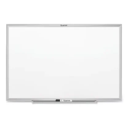 Quartet® Classic Series Nano-Clean Dry Erase Board, White Surface, Satin Aluminum Frame, 48" x 36"