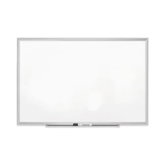 Quartet® Classic Series Porcelain Magnetic Dry Erase Board, White Surface, Satin Aluminum Frame