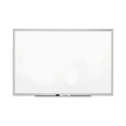 Quartet® Classic Series Porcelain Magnetic Dry Erase Board, White Surface, Satin Aluminum Frame