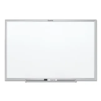 Quartet® Classic Series Total Erase Dry Erase Board, White Surface, Anodized Aluminum Frame, 24" x 18"