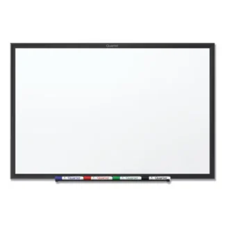 Quartet® Classic Series Total Erase Dry Erase Board, 36" x 24", White Surface, Black Aluminum Frame