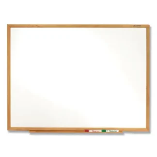 Quartet® Classic Series Total Erase Dry Erase Board, 96" x 48", White Surface with Oak Finished MDF Frame