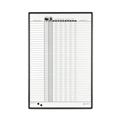 Quartet® Employee In/Out Board System, 36-Person Tracking
