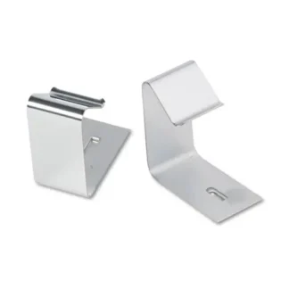 Quartet® Flexible Metal Cubicle Hangers, Silver, 2/Set