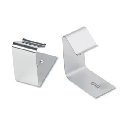 Quartet® Flexible Metal Cubicle Hangers, Silver, 2/Set