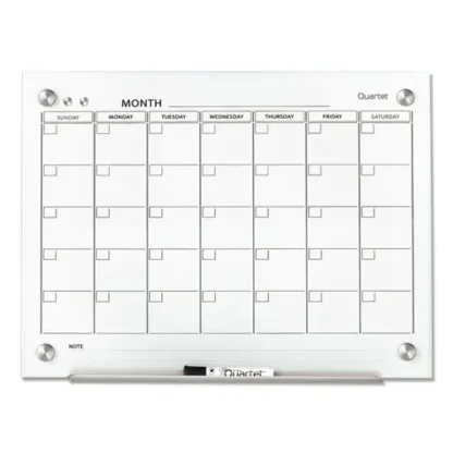 Quartet® Infinity™ Magnetic Glass Calendar Board