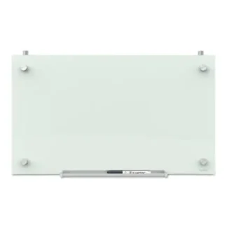 Quartet® Infinity Magnetic Glass Dry Erase Cubicle Board, 30" x 18", White Surface