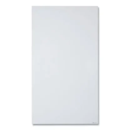 Quartet® InvisaMount Vertical Magnetic Glass Dry-Erase Board, 42" x 74", White Surface