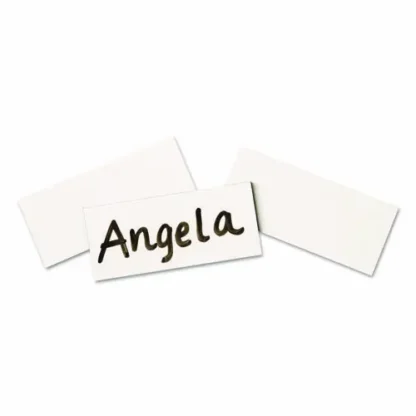 Quartet® Magnetic Write-On/Wipe-Off Strips, 0.88 x 2, White, 25/Pack