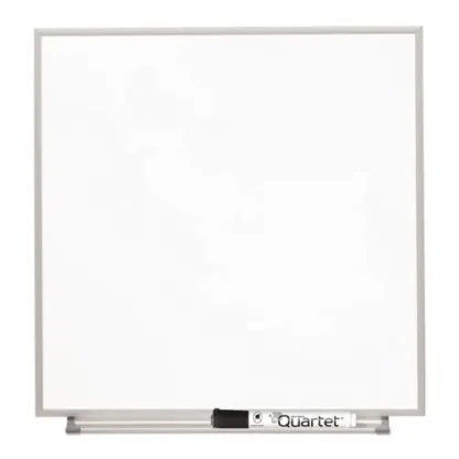 Quartet® Matrix Magnetic Boards, 16" x 16", White Surface, Satin Aluminum Frame