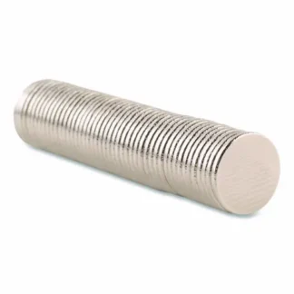 Quartet® Matrix Magnets, Circles, 0.38" Diameter, Silver, 50/Pack