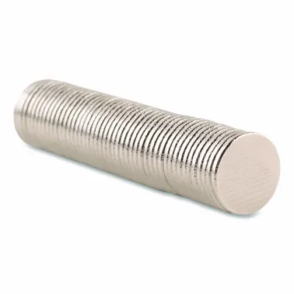 Quartet® Matrix Magnets, Circles, 0.38" Diameter, Silver, 50/Pack